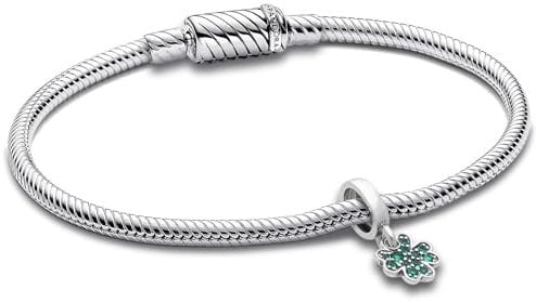 PANDORA Geschenk-Set Armband für Damen Silber Vierblättriges Kleeblatt 68089-21 21 cm