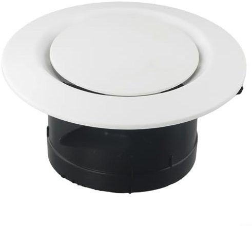 para Puupaa 1 paquete de rejillas de ventilación de aire caliente ABS para techo, difusor, rejillas y rejillas de ventilación (100 mm)