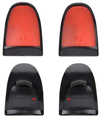 FLEXMAN L2 R2 Trigger Extenders Buttons, Lengthen Anti Slip Grips Extended Trigger Enhance Game Experience for PS4, Easy Installation (Red)