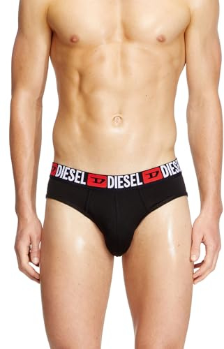 Diesel Herren Umbr-andrethreepack Slip, Schwarz, S (3er Pack)