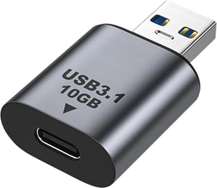 USB 3.1 to USB C Adapter 10Gbps, USB C Female to USB Male
