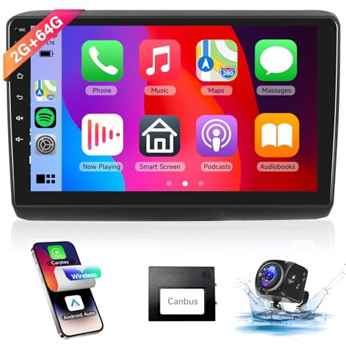 【8 Kern 2+64G】 Hodozzy Carplay Autoradio für Peugeot Boxer/FIAT Ducato/Citroen Jumper 2011-2022, 9 Zoll Touchscreen Android Autoradio mit Android Auto/WiFi/GPS/RDS/FM/Bluetooth/USB+Rückfahrkamera