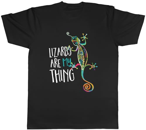 Shopagift Lizards are My Thing Mens T-Shirt Gecko Iguana Chameleon Tee