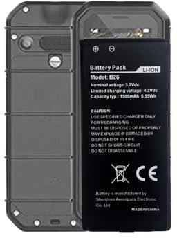 MUKUZI AKKU Compatible with Caterpillar CAT B26 Mobile Phones Smartphone (Replacement for B26)