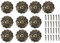 Respicefinem clou en alliage de Zinc 9. 0×7. 0×3. 0 30 pièces clou rétro forme de fleur Cyan Bronze en alliage de Zinc accessoires de quincaillerie de meubles rétro durée de vie