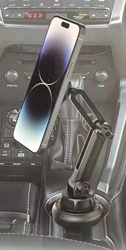 EXSHOW oporte Auto Getränkehalter Handy Halterung - [2er-Pack Starke Magnete] KFZ Entlüftung Universell Magnet 360° Drehbar Einziehbar Handyhalter, für iPhone 16 15 14 13 12 11 Android All Smartphone