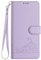 SEAHAI Case for TCL 501, Cute Cat Pattern Premium PU Leather Wallet Shockproof Flip Cover with Kickstand/Credit Card Slots/RFID Blocking/Magnetic Close, Purple