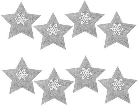 Cabilock 2 Sätze Weihnachtsbesteckbeutel Weihnachten Große Weihnachtstüten Teller Essgeschirr Weihnachtsmotiv Weihnachtsessen Besteckhalter Dekorative Bestecktasche Vlies Grey 8 Stück * 2