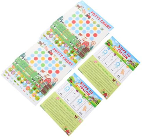 Holibanna 1 Satz Potty Training Aufkleber für Teiliges Toilettentraining Chart mit Stickern für Sicheres Papiermaterial für Effektives Toilettentraining