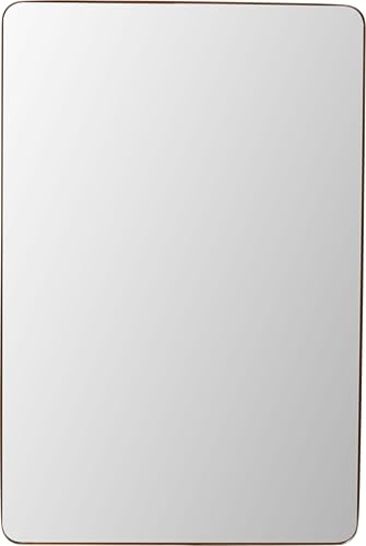 Kare Design Wandspiegel Simply, Gold, Spiegel, Ankleidespiegel, mit Rahmen, Flur, Wohnzimmer, Schlafzimmer, 120x80 cm