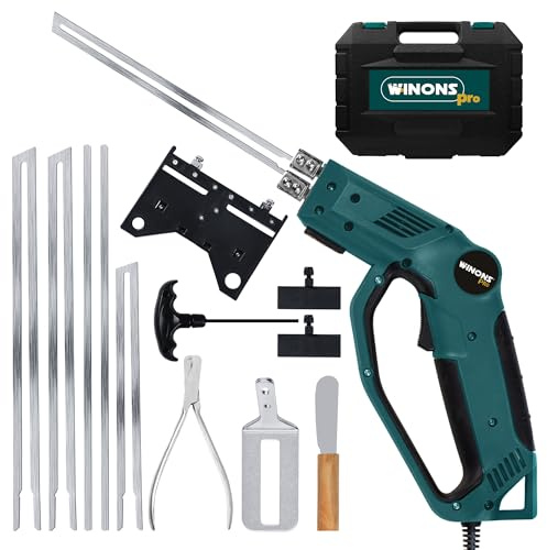WINONS Styroporschneider Heißdrahtschneider mit Schlitten - 330W Styropor Schneider WFC0014 mit Nummerierter Temperaturregler - 710°C Max Temp., Heißschneider für Alle Art von Projekte (12er-Set)