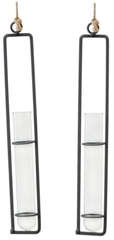 GALPADA 2stücke Hängende Blumentöpfe Aus Eisen Und Glas Kreative Pflanzgefäße Zum Aufhängen Für Wohnzimmer Und Garten Langlebig Und Stabil