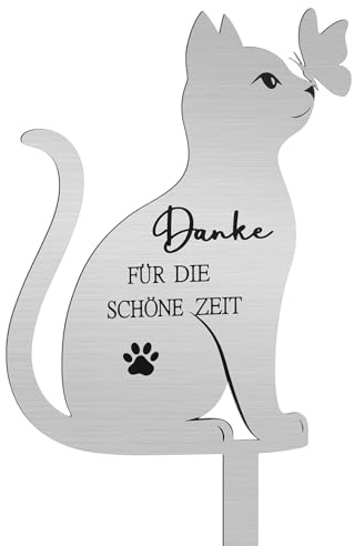 Namalu Katze Hund Tiere Grab Deko Metal Gedenktafel Wetterfeste,Katze Nase | Outdoor Tiergrabschmuck, Grabstecker mit Gravur, Draußen Grabplatte für Gedenkstein Haustier, Trauer Geschenk für Erinnerung