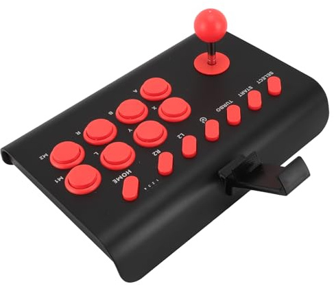 WINH Clavier de Jeu de, Classic Anti -Slip Adjustable Speed Retting Fight Game Joystick Wireless pour (Black)