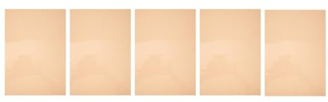 KOMBIUDA 5 Blatt Farbige PVC Lichtfilterfolie Orange Farbkorrekturgel für Beleuchtung mit Lichtdämpfender Eigenschaft Geeignet für Klassenzimmer und Fotografie