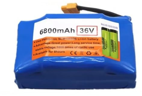 36 V 6.8Ah 10S2P Li-Ionen-Akku Hoverboard-Ersatzakku 10S2P Lithium-Akku Eingebauter BMS Akku Für Motormodifizierungs-Kits Wasserdichtes PVC-Gehäuse 36V 6.8Ah