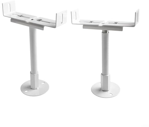 Soportes de suelo ajustables de aluminio para radiador, 2 piezas, patas de radiador de hierro fundido resistentes con elevación de 5 cm de altura, soporte resistente a la niebla de sal, color blanco