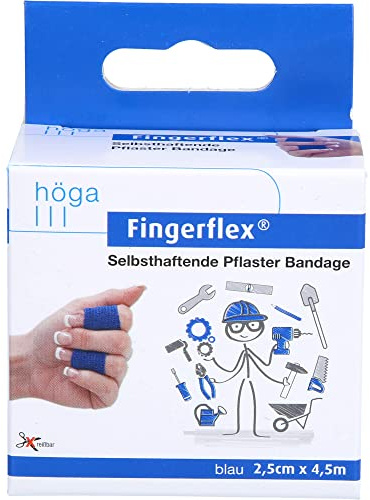 Fingerflex Binde 2,5 cm x 4,5 m blau, 1 St