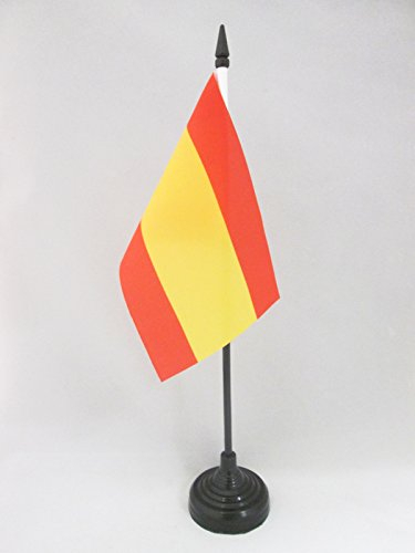 AZ FLAG - Tischflagge Spanien Ohne Wappen - 15x10 cm - Spanische Tischfahne 10 x 15 Cm - Flaggen