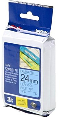 Brother original - Brother P-Touch P 750 Series (TZE551) - P-Touch Farbband schwarz auf blau - 24mm x 8m