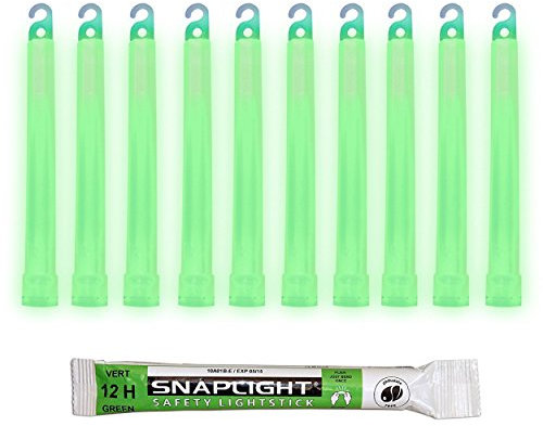 Cyalume SnapLight Grün KnickLichter Glow Sticks – 15cm 6 Inch Industrial Grade Leuchtstab, Ultra helle Light Sticks mit Leuchtdauer 12 Stunden (100-er Pack)