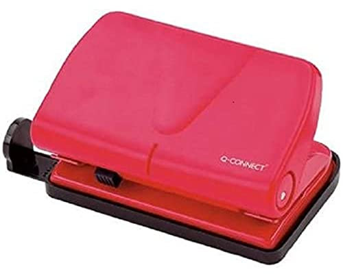 Q-Connect KF02156 mittlerer Locher - 20 Blatt, rot