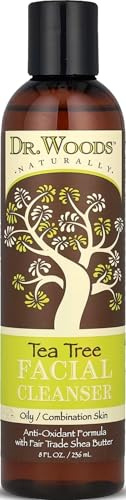 Dr. Woods Shea Vision Tea Tree Liquid Facial Cleanser with Organic Shea Butter, 8 Ounce