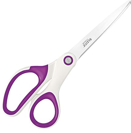 Leitz WOW Titan Qualitätsschere, Für Rechts- oder Linkshänder (beidhändig), Haushaltsschere mit ergonomischem Griff, Für zu Hause oder Schule, Violett, 53192062