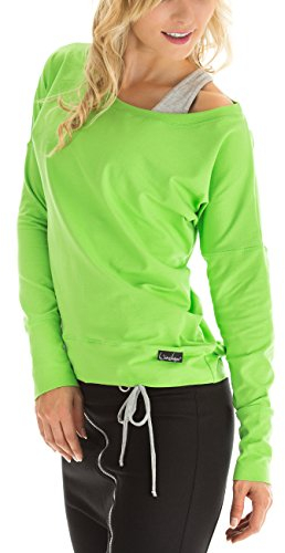 WINSHAPE Damen Freizeit Sport Dance Fitness Ws2 Longsleeve, Apfelgrün, M EU