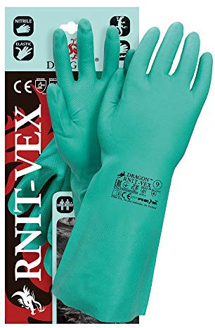 Reis RNIT-VEX10 Dragon Schutzhandschuhe, Grün, 10 Größe, 12 Stück