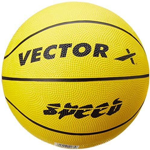 Vector X Speed Basketball | Color: Yellow | Size: 7 | for Men & Boys | Material: Rubber | Outdoor & Indoor Game Play | Ultra Durable Stability