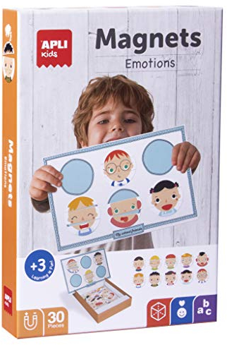 APLI Kids 14803 Emotions Magnetspiel, Blau