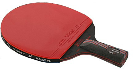 boer S-Serie Tischtennisschläger, langer Griff und kurzer Griff, zwei Tischtennisschläger Nano Carbon King Tischtennisschläger (kurzer Schaft)