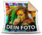 Tassendruck Foto-Kissen Selbst gestalten (40 x 40 cm) - mit Foto individuell Bedruckt/Rückseite Beige/Personalisierte Geschenk-Idee/Deko-Kissen/Kopf-Kissen inkl. Füllung