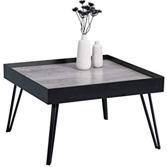 M2 Kollektion Julian 1 Couchtisch/Sofatisch, Glas, B/H/T = 65x39x65cm