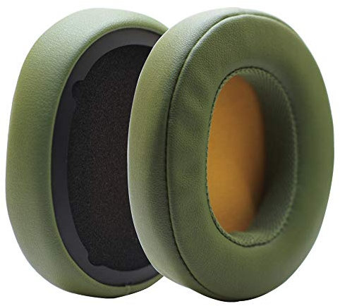 Poyatu Earpads for Skullcandy Crusher Bluetooth Wireless Crusher EVO ANC Headphones Replacement Ear Cushions Hesh 3 / EVO/ANC Venue ANC Ear Pads Repair Parts(Olive Green)