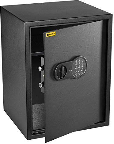 HomeSafe HV50E Caja Fuerte con Código Digital - 50x35x35cm (HxAxP) - Para Seguridad en el Hogar, Almacenaje, Oficina, Documentos o Ahorros