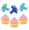 24 Stück glitzernde Flugzeug-Cupcake-Topper für Geburtstagsparty, Verlobung, Braut, Hochzeit, Babyparty, Jahrestag, Party, Kuchen, Dessert-Dekorationen, Zubehör
