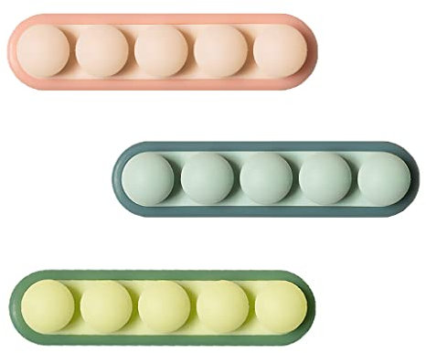 COOCAT 3 Pack Pea Cable Clips, USB Cable Organizer, Charging Cord Holder, Wire Management for Car Office Desk Workbench Bedroom Bedside Nightstand (3-Pack)