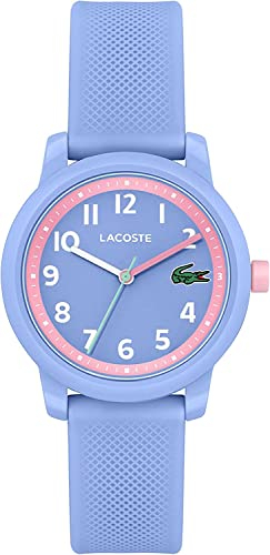 Lacoste Analog Quarzuhr für Herren Kollektion LACOSTE.12.12 mit Schwarzes Silikonarmband - 2011194