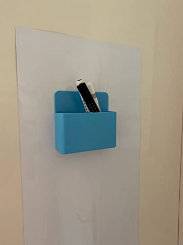 Whiteboard-Folie selbstklebend & magnetisch I flexibler Haftgrund für Magnete I Ferrofolie weiß beschreibbar, nass und trocken abwischbar + 10 Supermagnete (DIN A4 (21x29,7cm))