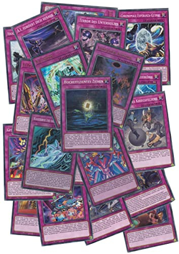 Yu-Gi-Oh! 30 Verschiedene Fallenkarten - Deutsch + 40 Exklusive Collect-it.de Hüllen