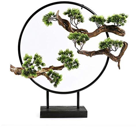 Künstlicher Bonsai-Baum, Künstliche Zedern-Bonsai-Bäume, Gefälschte Topfpflanzen, Immergrüner Innenbereich, Heim- Und Bürotisch, Feng-Shui-Gründekoration, Zen-Schmiedeeisen-Ornamente, Gefälschte Bon