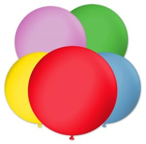 Riesenballons bunt gemischt 16 inch / 40 cm Durchmesser, 50 Stück