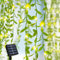 Catena Luminosa Solare Esterno, 10m 100 LED Edera Artificiale Catena Luminosa, 8 Modalità Luci Esterno Impermeabili, Catene Luminose Giardino per Natale Matrimoni Giardino Cortile Feste Decorazione