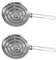 Fackelmann 9928650 Lot de 2 diffuseurs de chaleur de plaque de cuisson, Accessoire pour gazinière, 2 diffuseurs chaleur gazinière, Blanc, Acier inoxydable, 20,5 cm