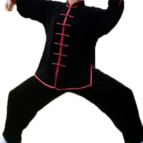 IQOAIJ Uniforme de Tai Chi para mujer, trajes tradicionales chinos de Tai Chi, ropa de artes marciales, ropa de Kung para ejercicios matutinos de manga larga,03,XXL