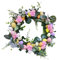 Osterkranz Haustür | OsterTürkranz | Osterdekorationen Ostereierkranz | Bunter Blumenkranz | Frühlings-Ei-Kranz für Außenfenster, Wand, Zuhause, Osterdekoration