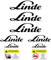 PUMU LINDE Aufkleber für Hebewagen Muetto DecalMANIA H35D E25 E20 E60 E80 H40 Schwarz