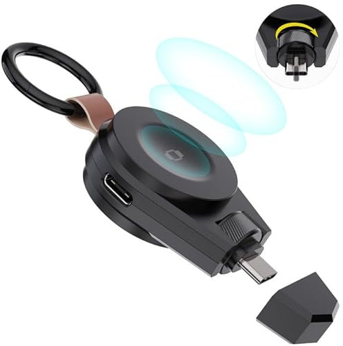Cargador Portátil para Apple Watch Ultra2/S9/Ultra/S8/S7/S6/SE/S5/S4/S3/S2/S1,Carga USB C OTG,Apple Watch Cargador,Viaja Contigo